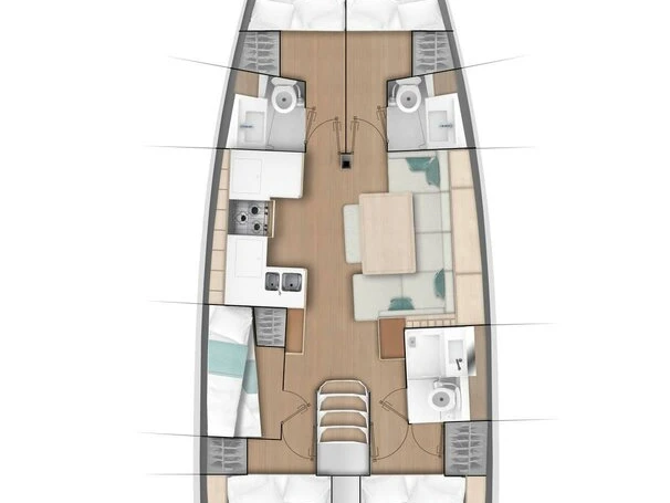 Pronajmout si Jeanneau Sun Odyssey 490 v Kaş