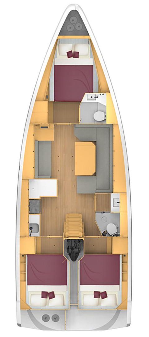 Pronájem Plachetnice v Paros (ostrov) -Bavaria Bavaria C42