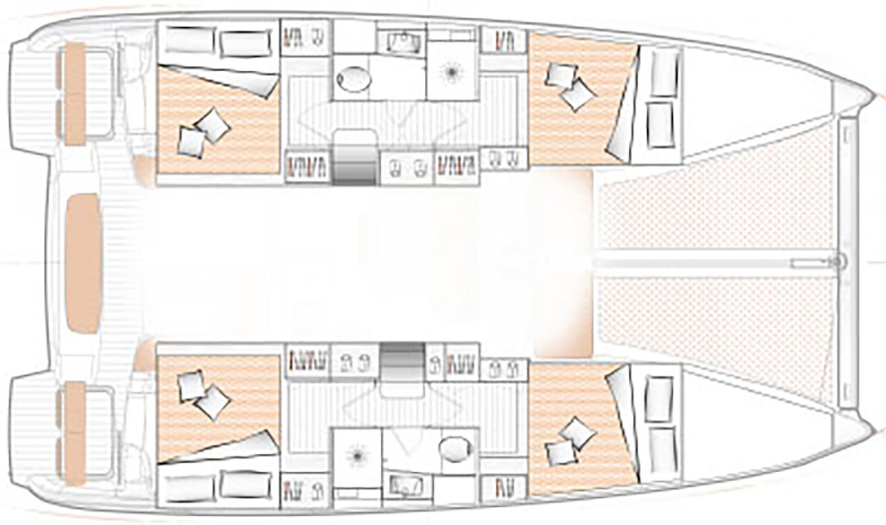 Pronájem Katamarán Excess s licencí