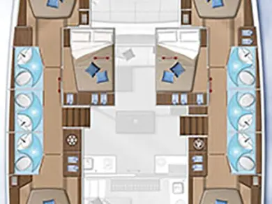 Pronájem Katamarán Lagoon s licencí