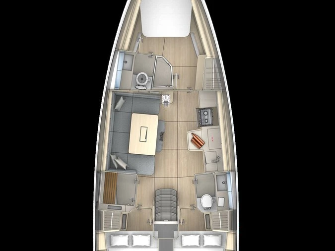 Pronájem Plachetnice v Frenchtown -Dufour Dufour 430