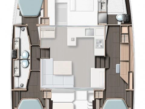 Pronájem jachty v Marsh Harbour -Leopard Catamarans / Robertson & Caine Leopard 42 - 3 cab. na Samboatu