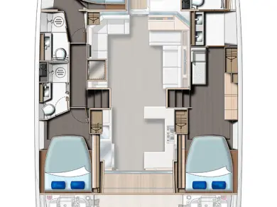 Pronájem Motorová loď v Eden Island -Leopard Catamarans / Robertson & Caine Leopard 53 - OW