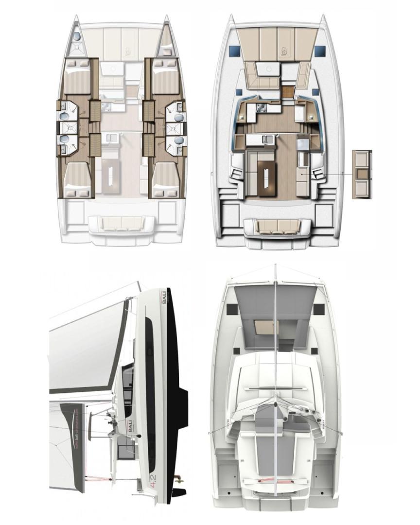 Pronájem Katamarán v Marmaris -Bali Bali 4.2