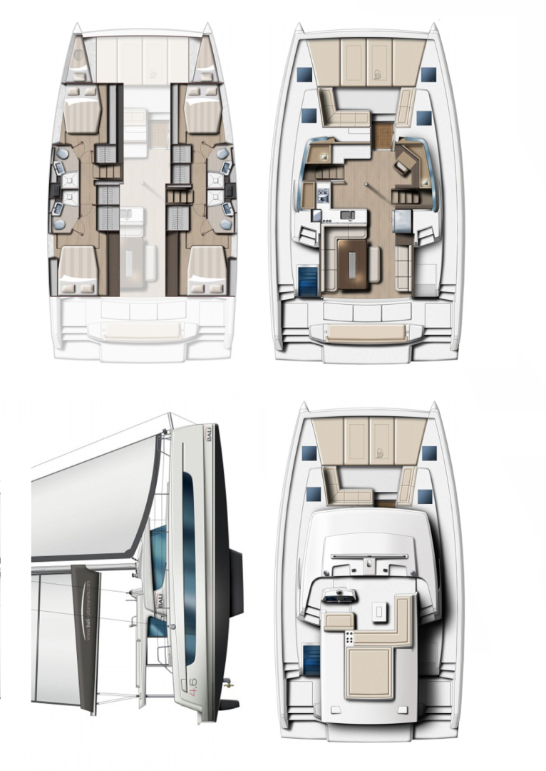 Pronájem Katamarán Bali s licencí