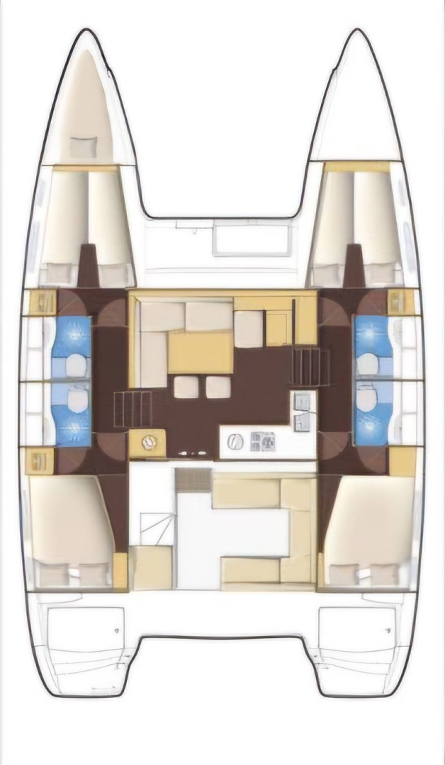 Pronájem jachty v Ko Samui (Koh Samui) -Lagoon Lagoon 400 S2 na Samboatu