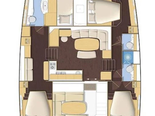 Pronájem Katamarán v Rogoznica -Lagoon Lagoon 421