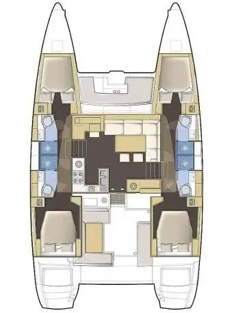 Pronájem Katamarán Lagoon s licencí