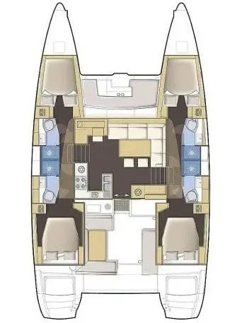 Pronájem Katamarán Lagoon s licencí