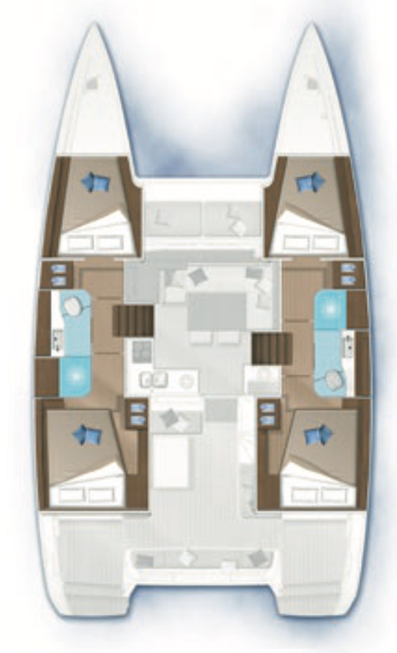 Pronájem Katamarán v Paraty -Lagoon Lagoon 40