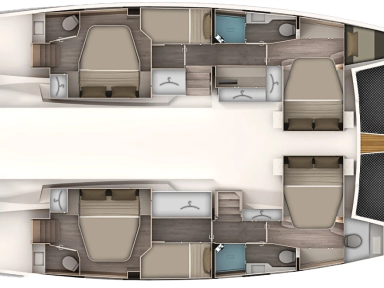 Pronájem Katamarán Aventura s licencí