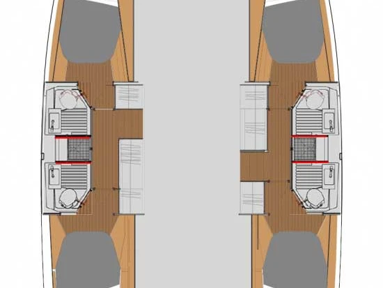 Fountaine Pajot Astrea 42 jednotlivci a charterové společnosti v Pomer