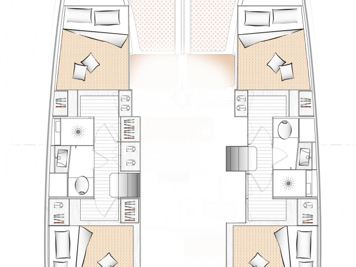 Pronájem Katamarán v Preveza -Excess Excess 11