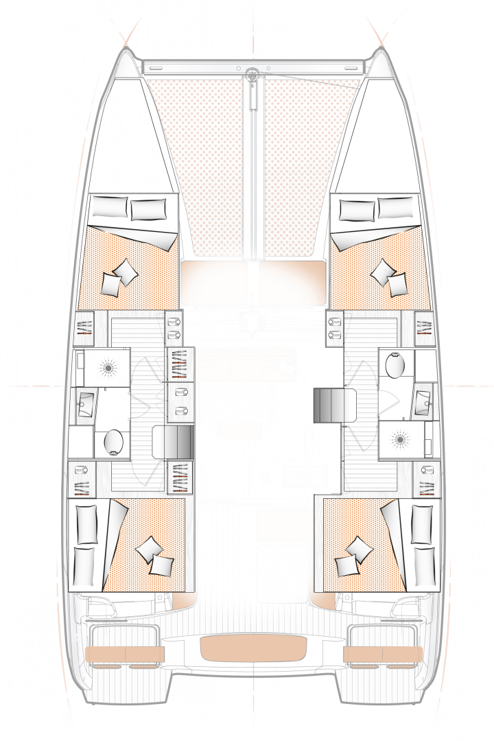 Pronájem Katamarán v Preveza -Excess Excess 11