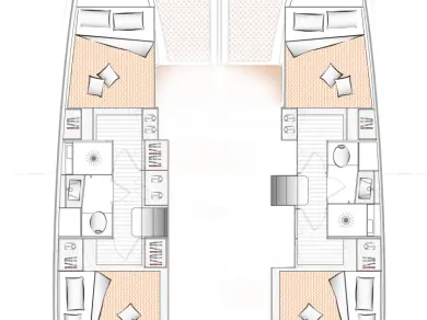 Pronájem Katamarán v Preveza -Excess Excess 11