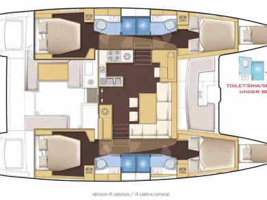 Pronajmout si Lagoon Lagoon 450 v Parham Town