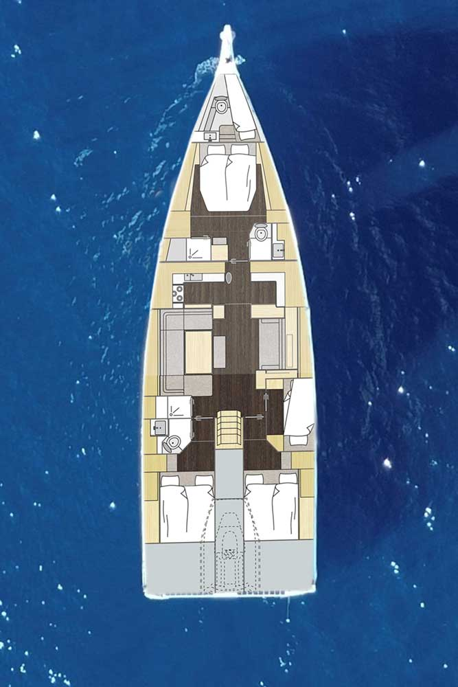 Pronájem Plachetnice v Trogir -Bavaria Bavaria C57