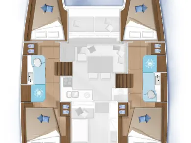 Pronájem Katamarán Lagoon s licencí