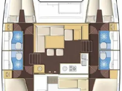 Pronájem lodi Šibenik  lákavé ceny Lagoon 400 S2