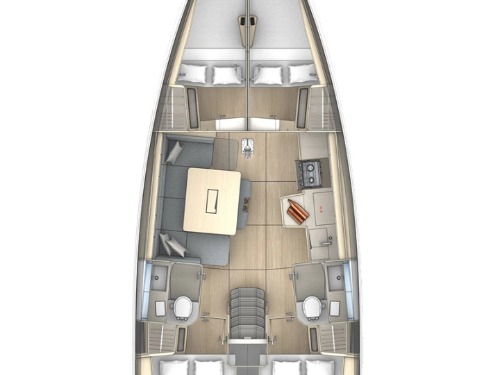 Pronájem Plachetnice v Donji Seget -Dufour Dufour 41
