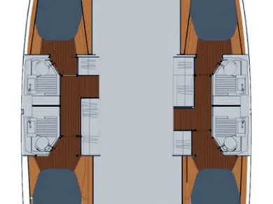 Fountaine Pajot Astrea 42 jednotlivci a charterové společnosti v Donji Seget