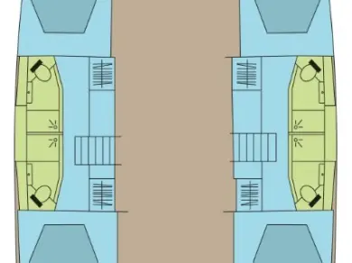 Fountaine Pajot Elba 45 jednotlivci a charterové společnosti v Komolac