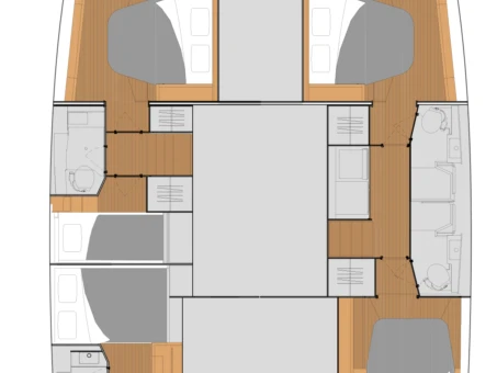 Pronájem Katamarán v Donji Seget -Fountaine Pajot Tanna 47