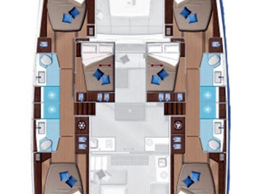 Pronájem lodi Lagoon Lagoon 50 v Donji Seget na Samboatu