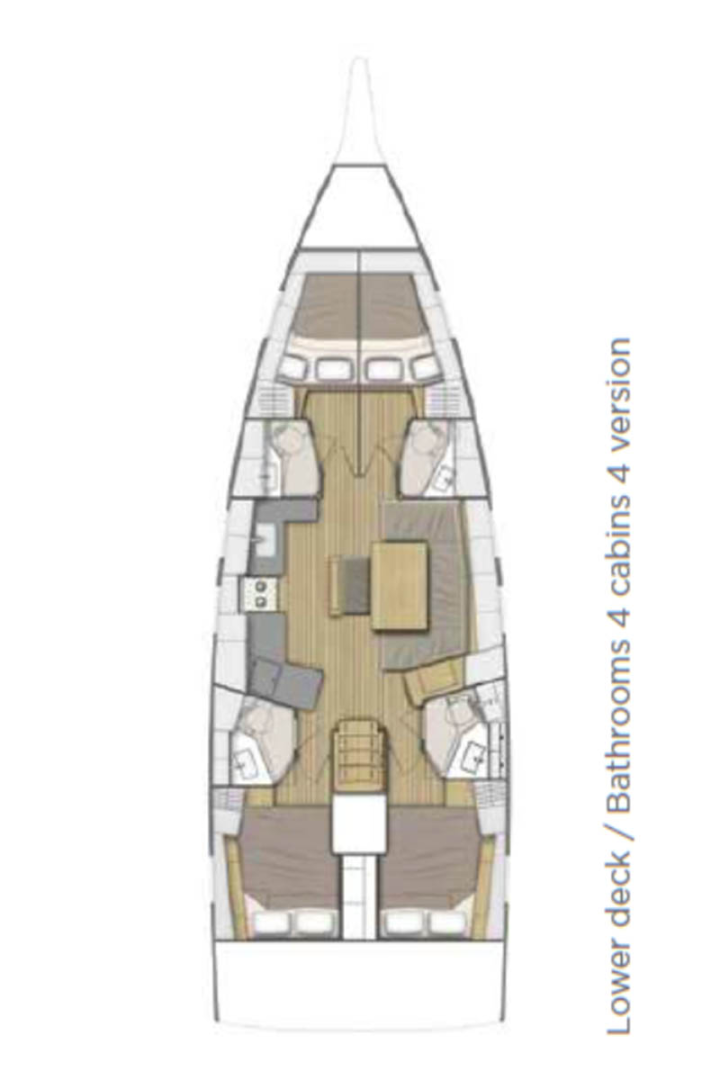 Pronájem Plachetnice v Donji Seget -Bénéteau Oceanis 46.1
