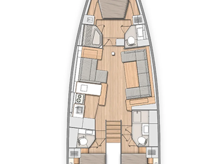 Pronajmout si Bénéteau Oceanis 54 v Road Town