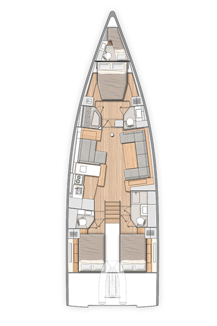 Pronajmout si Bénéteau Oceanis 54 v Road Town