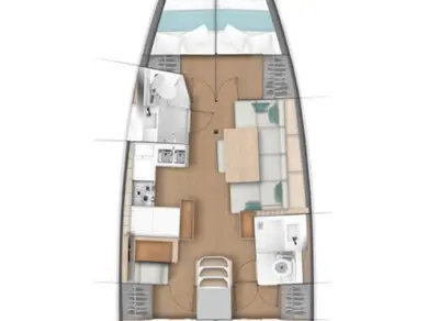 Pronájem jachty v Donji Seget -Jeanneau Sun Odyssey 440 na Samboatu