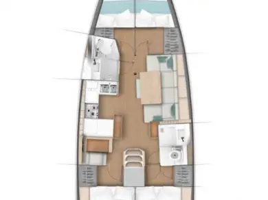 Pronájem Plachetnice v Donji Seget -Jeanneau Sun Odyssey 440