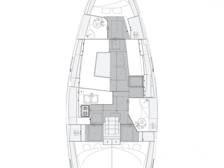 Pronájem Plachetnice v Kaštela -Elan Impression 40.1