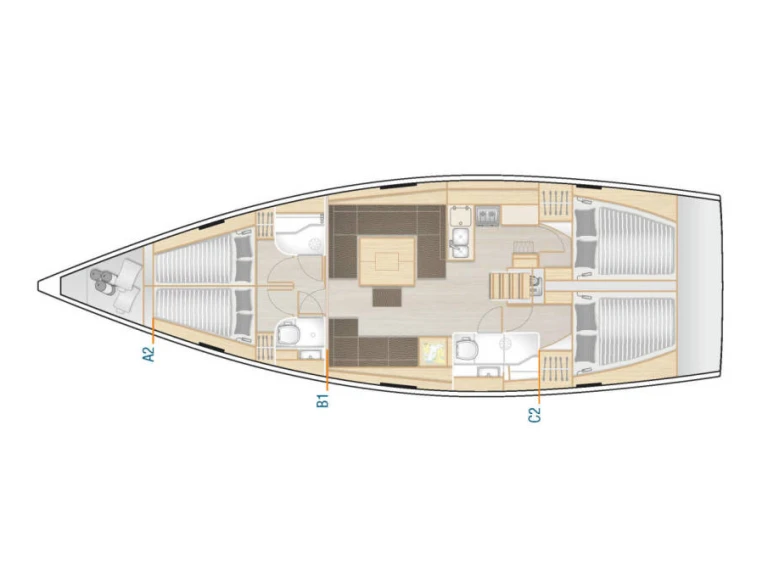 Pronajmout si Hanse Hanse 458 v Biograd Na Moru