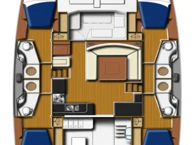 Pronájem lodi Lefkáda lákavé ceny Leopard 48 - 4 + 1 cab.