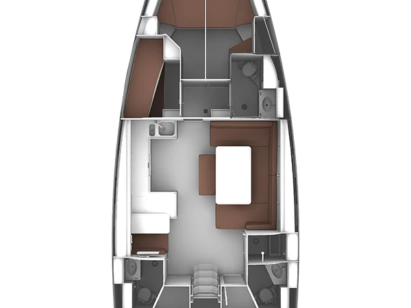 Pronájem Plachetnice v Donji Seget -Bavaria Cruiser 51