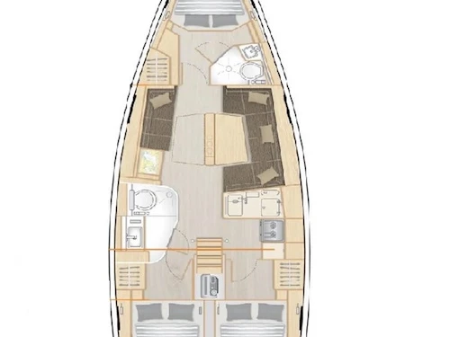 Pronajmout si Hanse Hanse 388 v Donji Seget