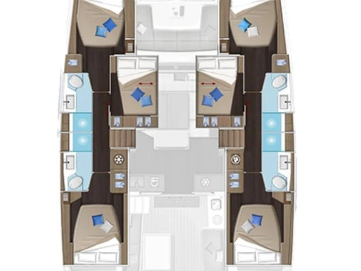 Pronájem jachty v Lavrio -Lagoon Lagoon 51 na Samboatu
