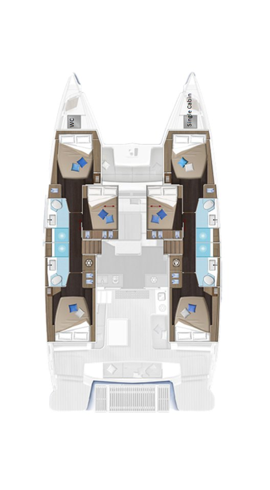 Pronájem jachty v Lavrio -Lagoon Lagoon 51 na Samboatu