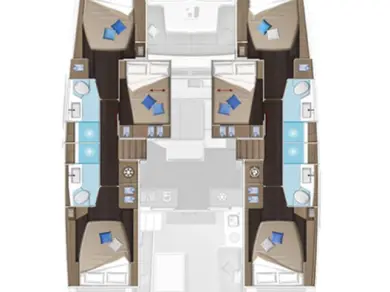 Pronájem jachty v Lavrio -Lagoon Lagoon 51 na Samboatu