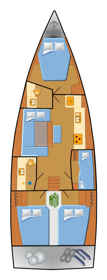 Pronájem Plachetnice v Pula -Dufour Dufour 430