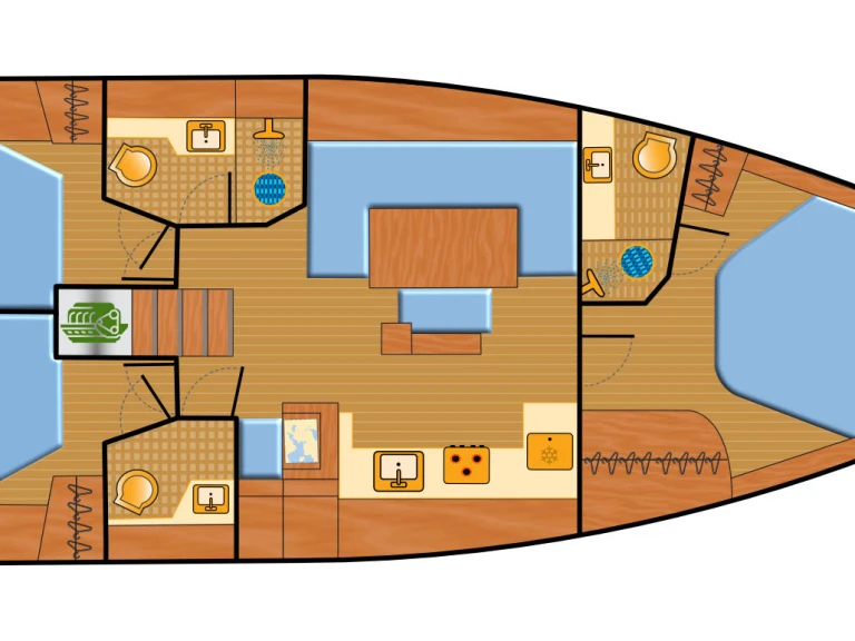 Pronájem jachty v Rogoznica -Hanse Hanse 460 na Samboatu