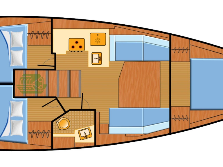 Pronájem lodi Bénéteau Oceanis 38.1 v Rogoznica na Samboatu