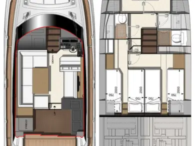 Pronájem lodi Biograd Na Moru lákavé ceny Prestige 460 Fly - 3 + 1 cab.