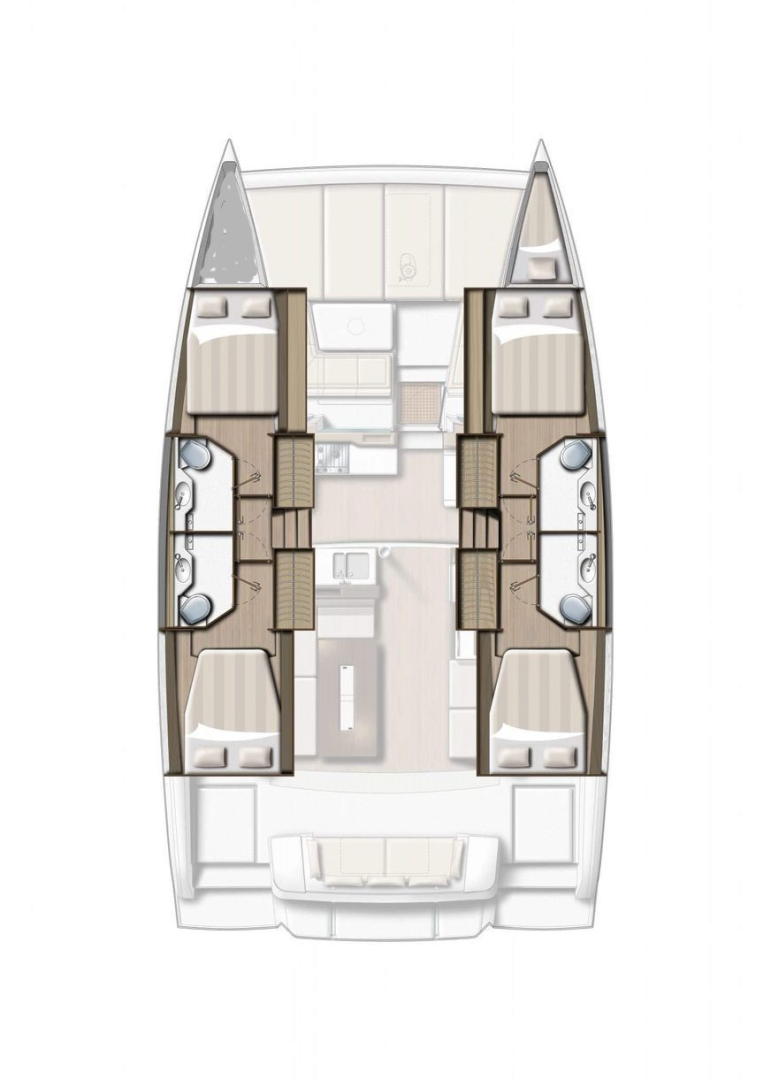 Pronájem Katamarán v Trogir -Bali Bali 4.2