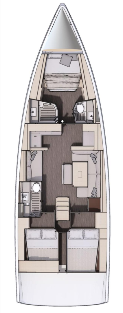 Pronájem lodi Sukošan lákavé ceny Dufour 470