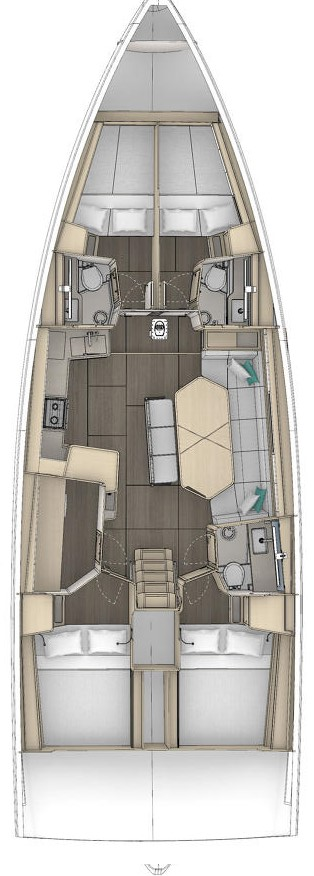 Dufour Dufour 48 jednotlivci a charterové společnosti v Sukošan