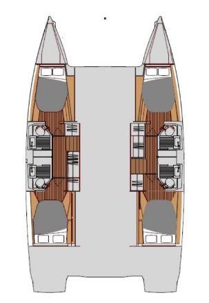 Pronájem Katamarán Fountaine Pajot s licencí
