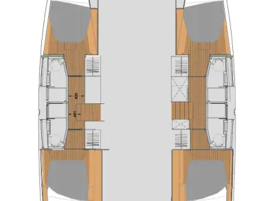 Pronájem Katamarán Fountaine Pajot s licencí